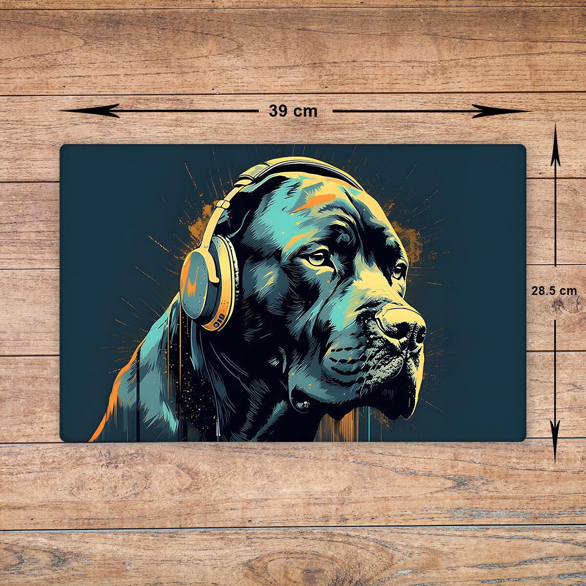 Cane Corso Chopping Board Glass - Cutting Board Kitchen Worktop Saver Large A3