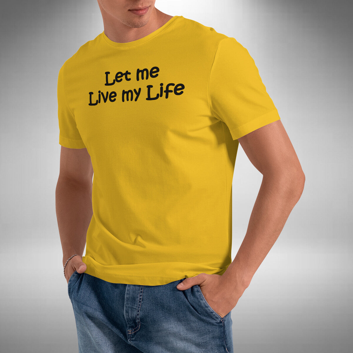 Let Me Live My Life T-Shirt Tech Deep Jacking Bass Funky Electro Small to 5XL