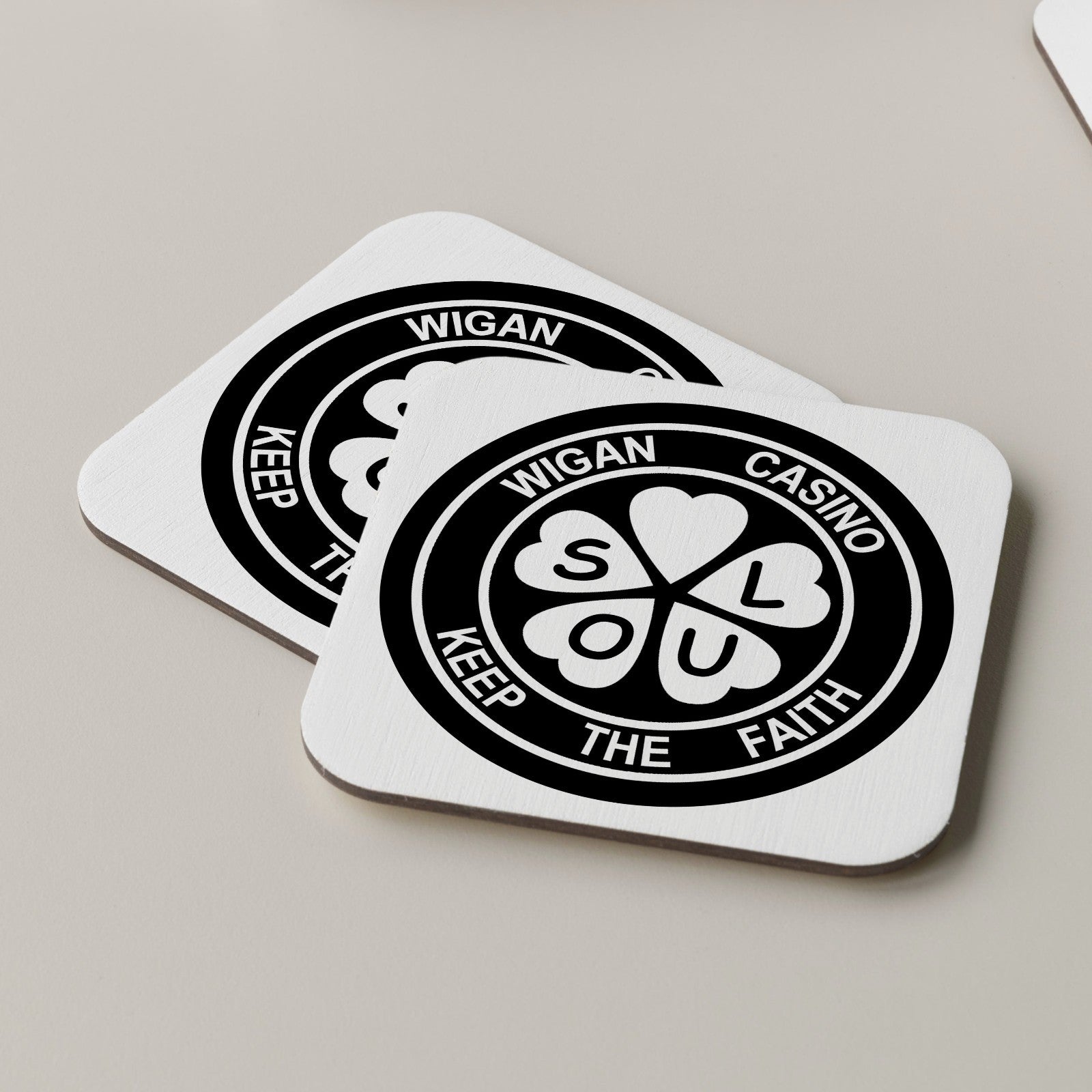 Wigan Casino Coaster Drinks Mats Tea Coffee Coasters Keep The Faith Wigan Casino