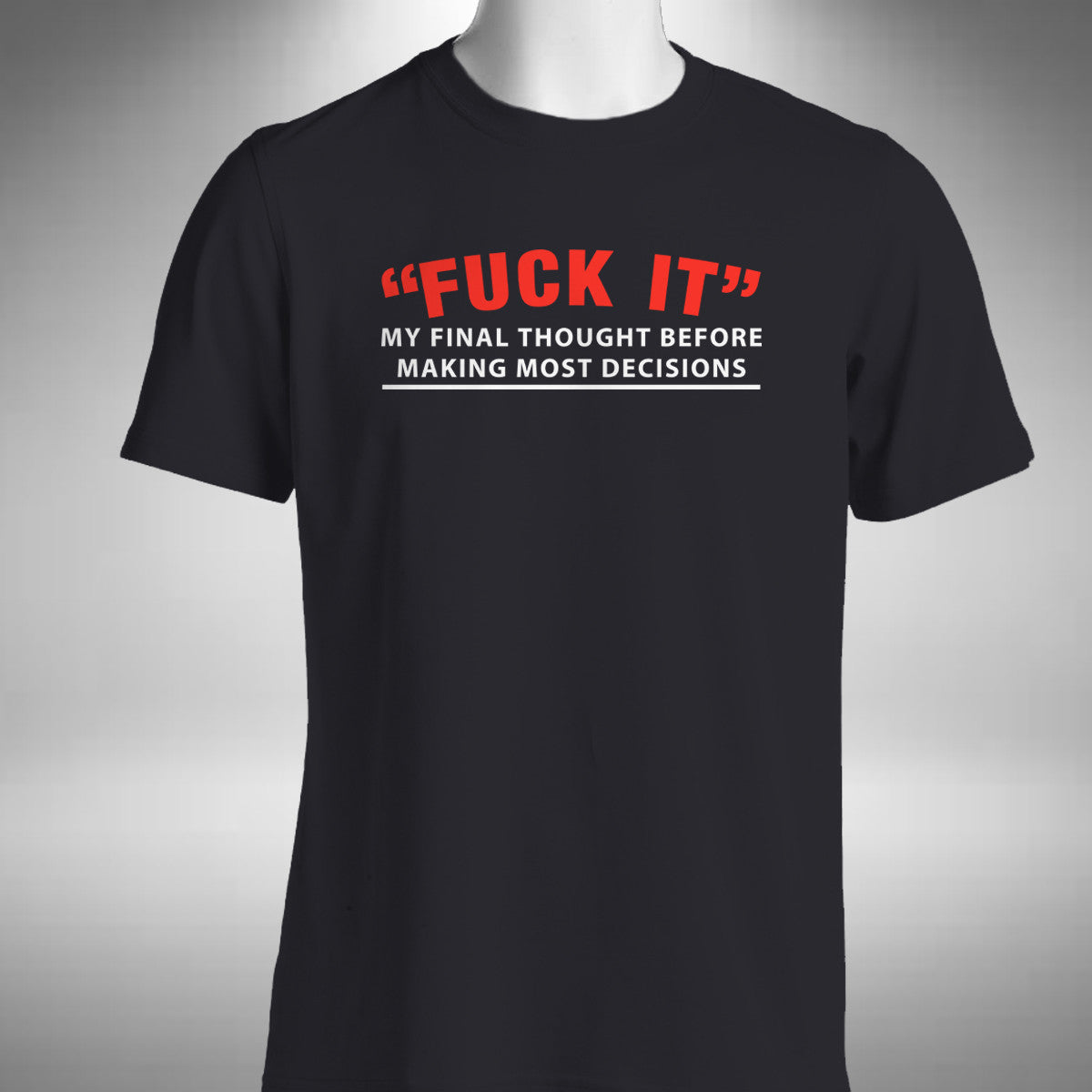 My Final Thought Mens T Shirt Funny Rude Sarcastic Joke Office Work Gift