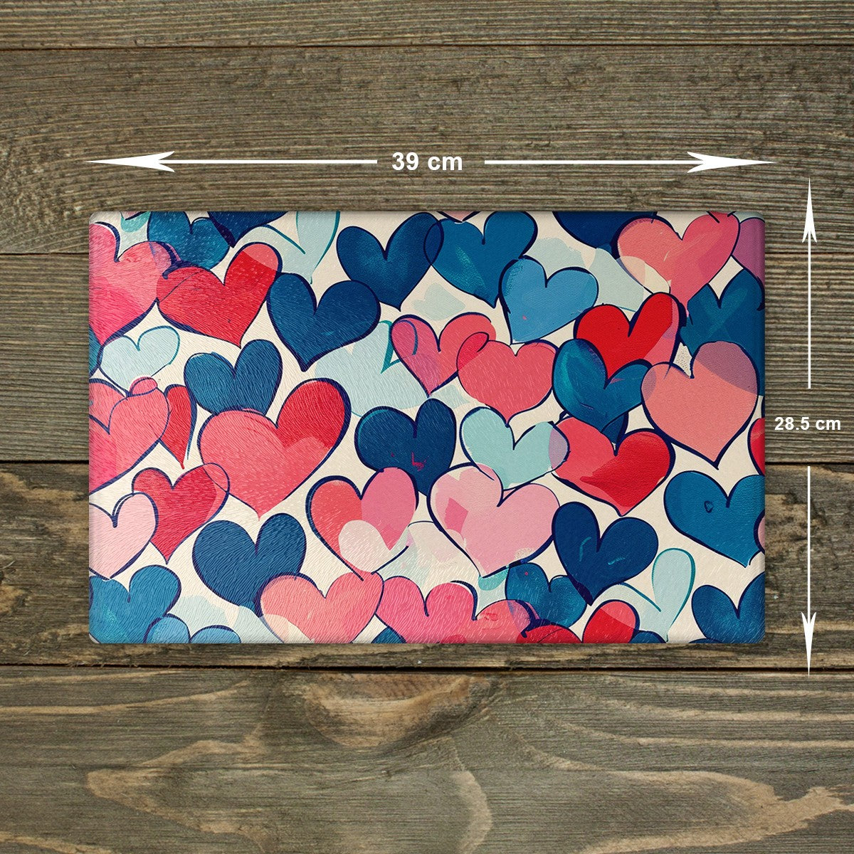 Love Heart Glass Chopping Board - Cutting Board Worktop Saver Valentine's Day 03