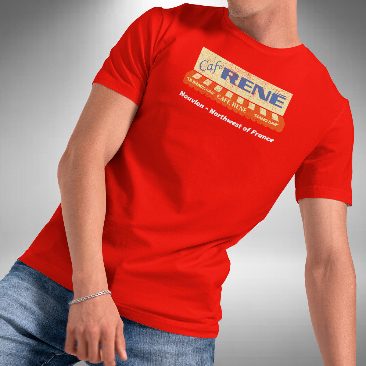 Cafe René T-Shirt - Allo Allo Inspired Classic 80s British Sitcom