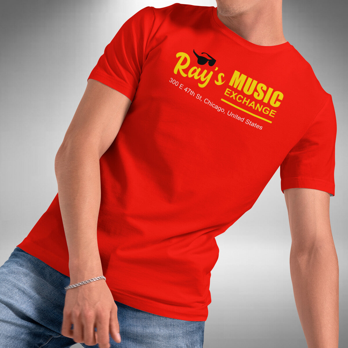 Rays Music Exchange T-Shirt Funny Blues Brothers Inspired Classic 80s Movie