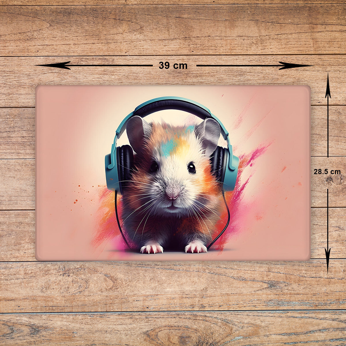 Hamster Chopping Board Glass Cutting Board Kitchen Worktop Saver Rodent A3 Size