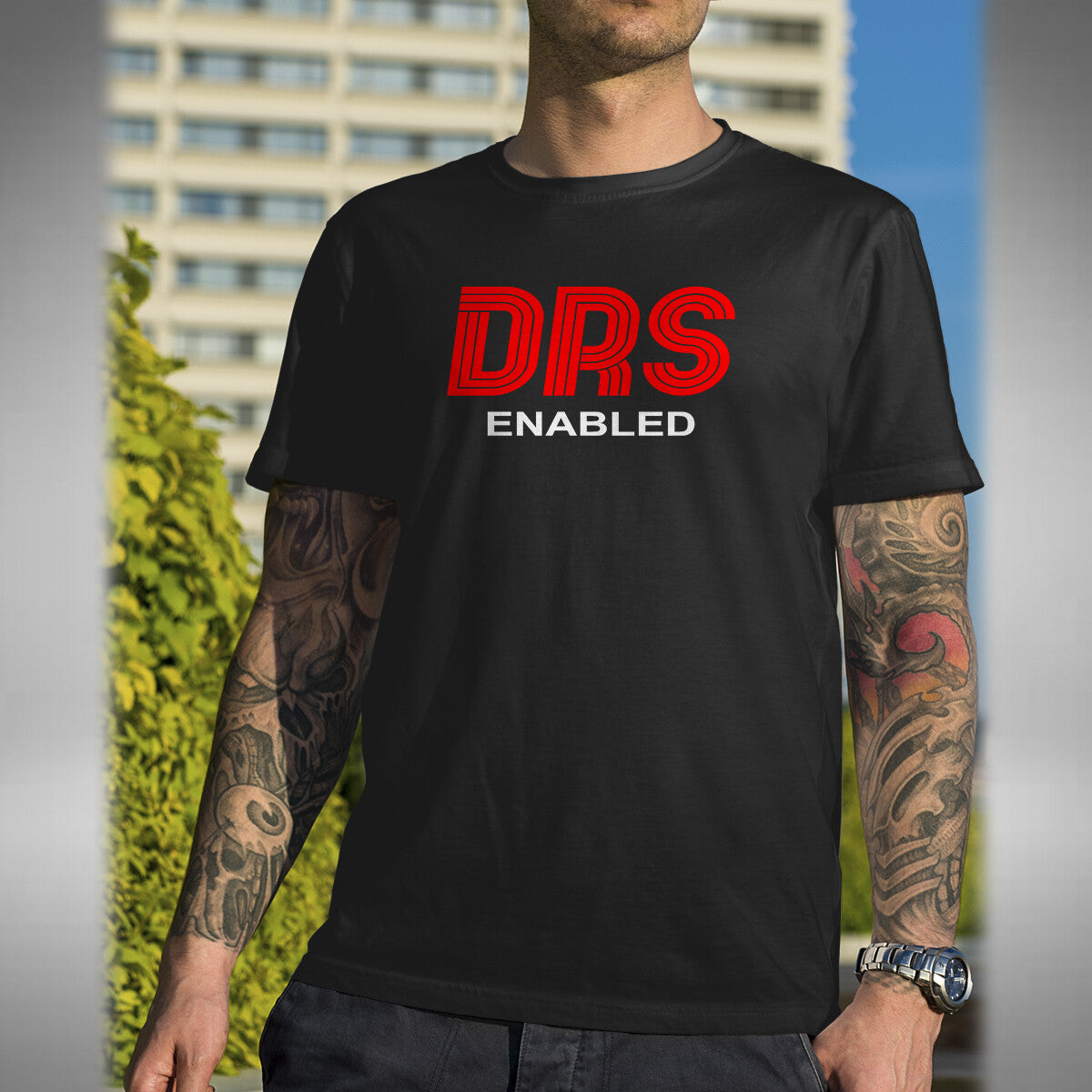 DRS Enabled T-Shirt Small - 5XL Drag Reduction System Formular 1 F1 Small to 5XL