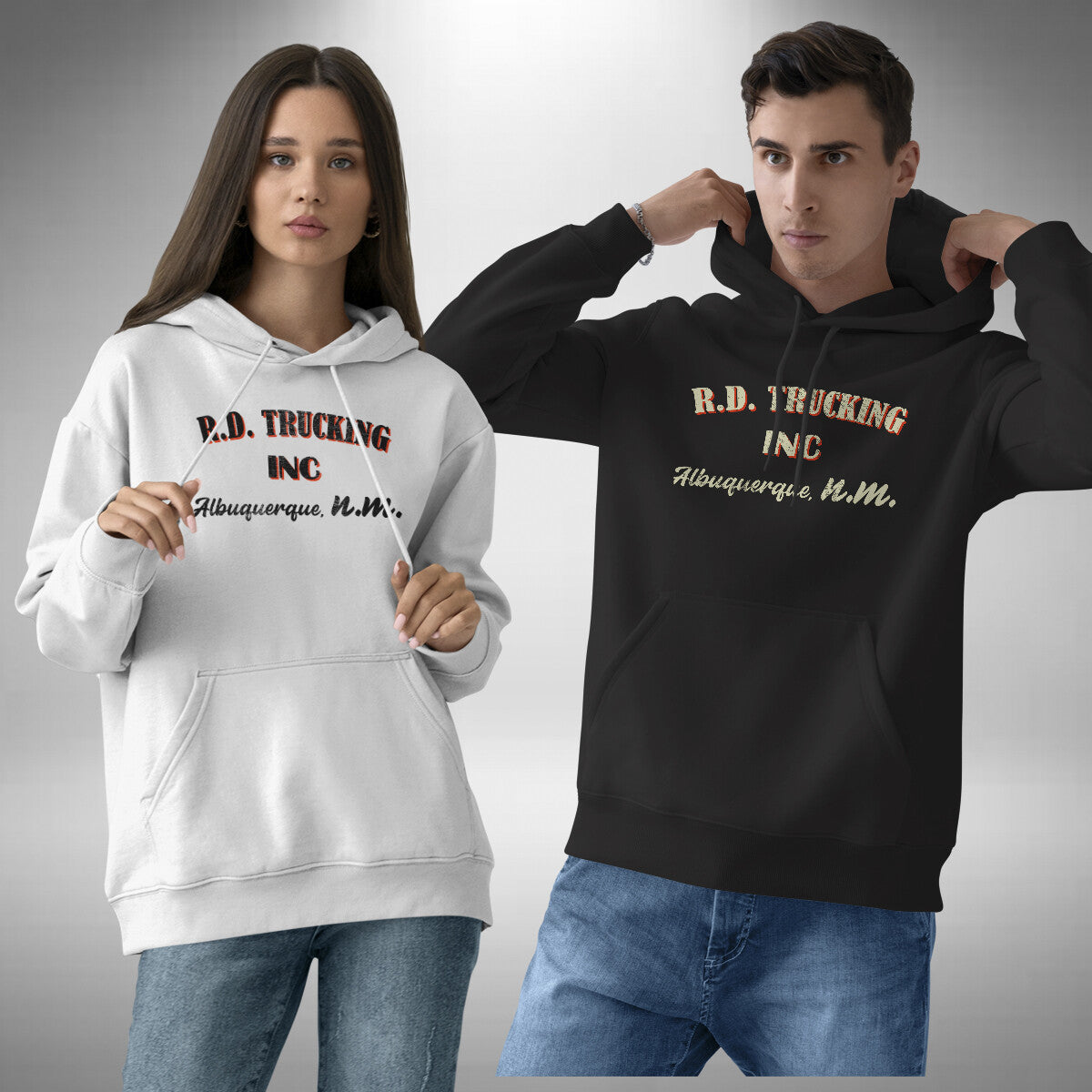 RD Trucking Adult Hoodie Convoy Truck Driver Rubber Duck CB Radio Small to 3XL