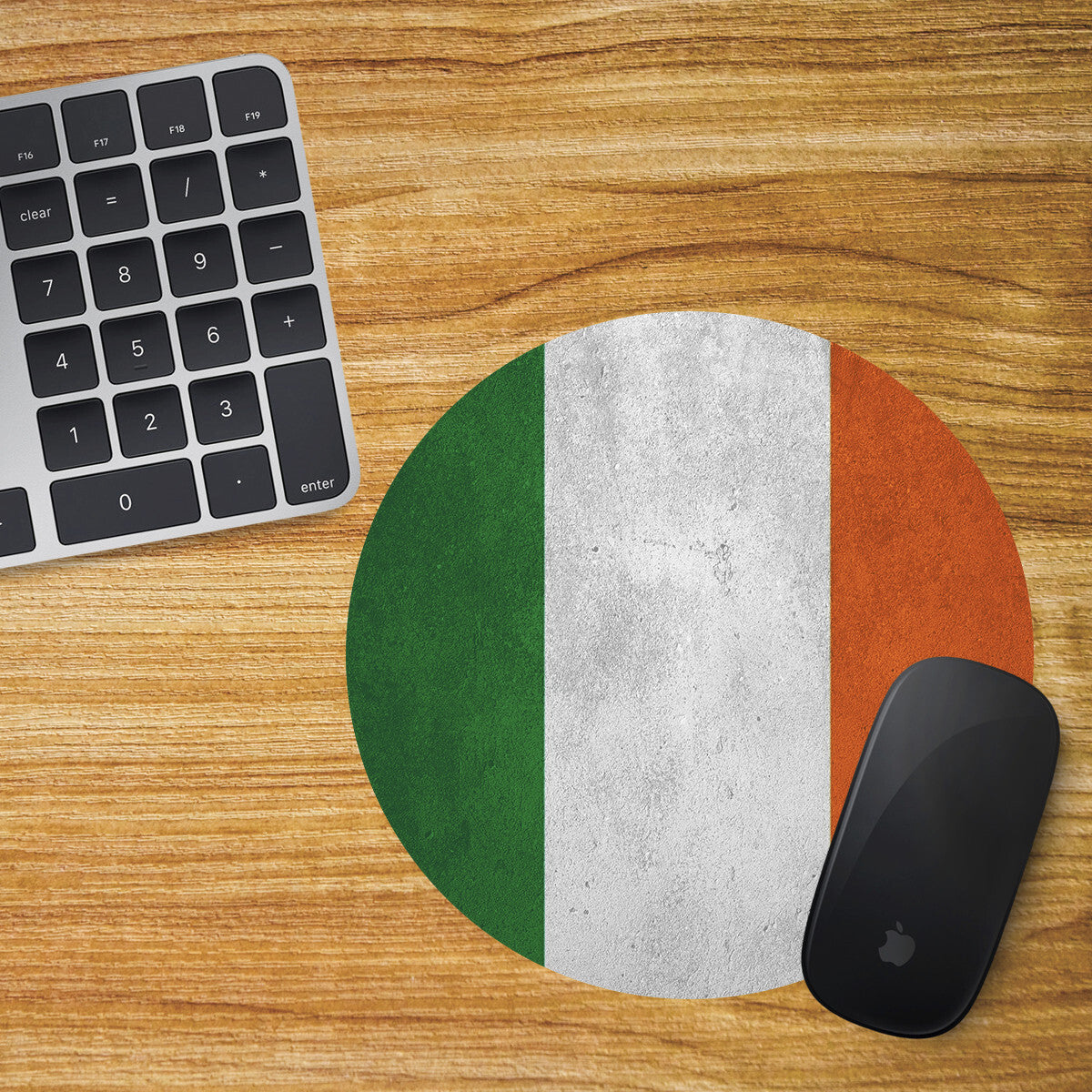 Ireland Round Mouse Mat / Pad Irish Flag