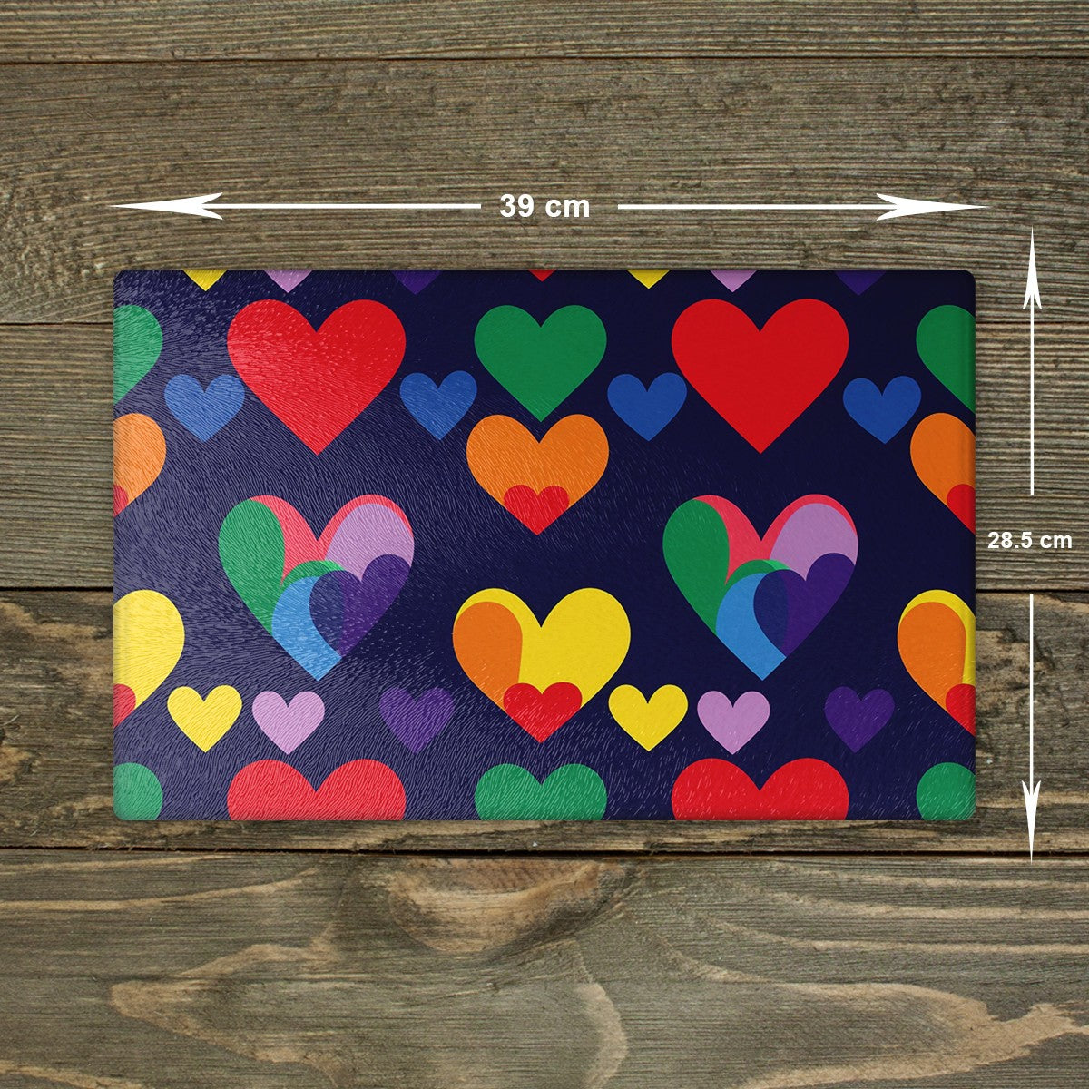 Love Heart Glass Chopping Board - Cutting Board Worktop Saver Valentine's Day 07