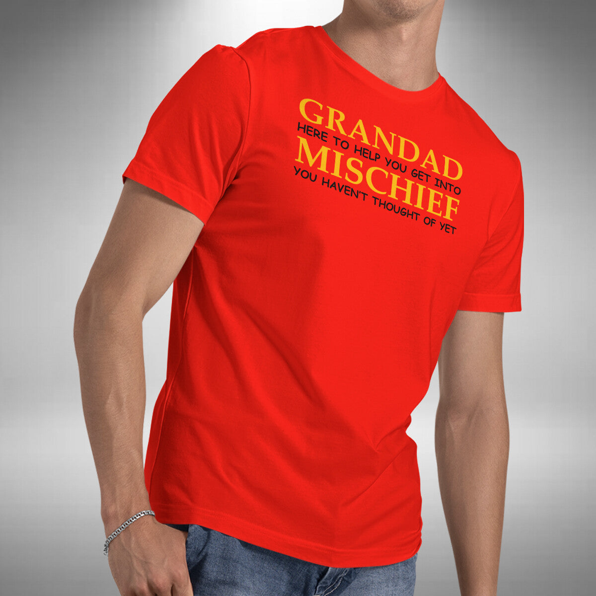 Grandad Mischief Men's T-Shirt Funny Dad Fathers Day Birthday Gift