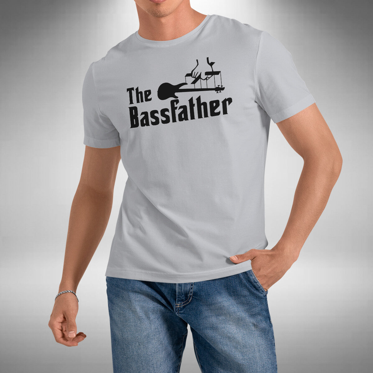 The Bassfather Men's T-Shirt Funny Godfather Inspired Bass Guitar Small to 5XL