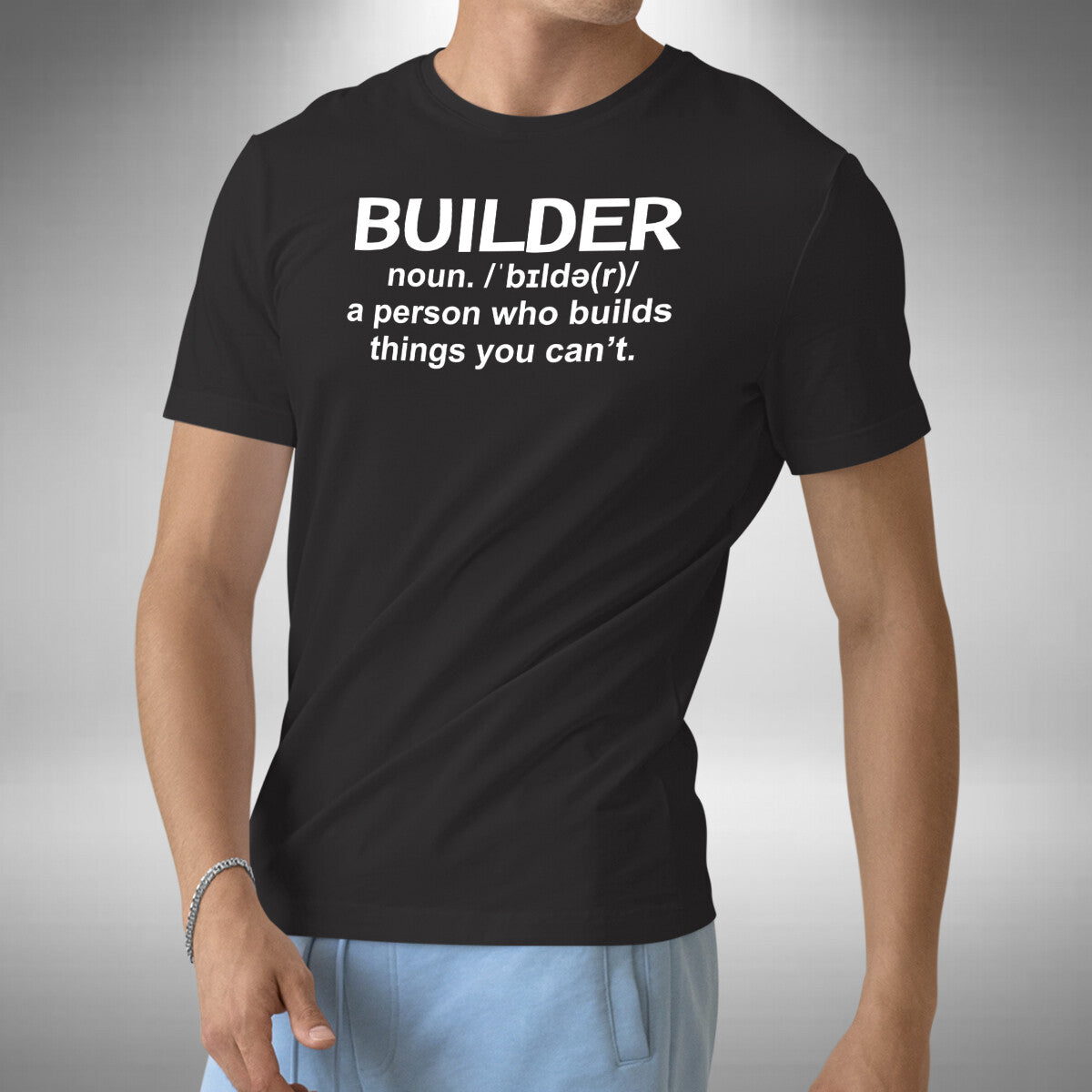 Builder Noun T-Shirt Funny Work Trade Birthday Christmas Gift Small to 5XL