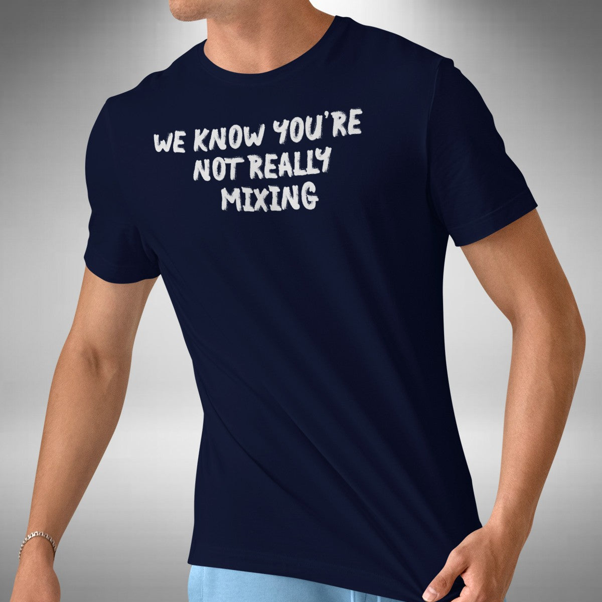 Not Really Mixing T-Shirt Sync DJ House Garage Drum & Bass Techno Small to 5XL