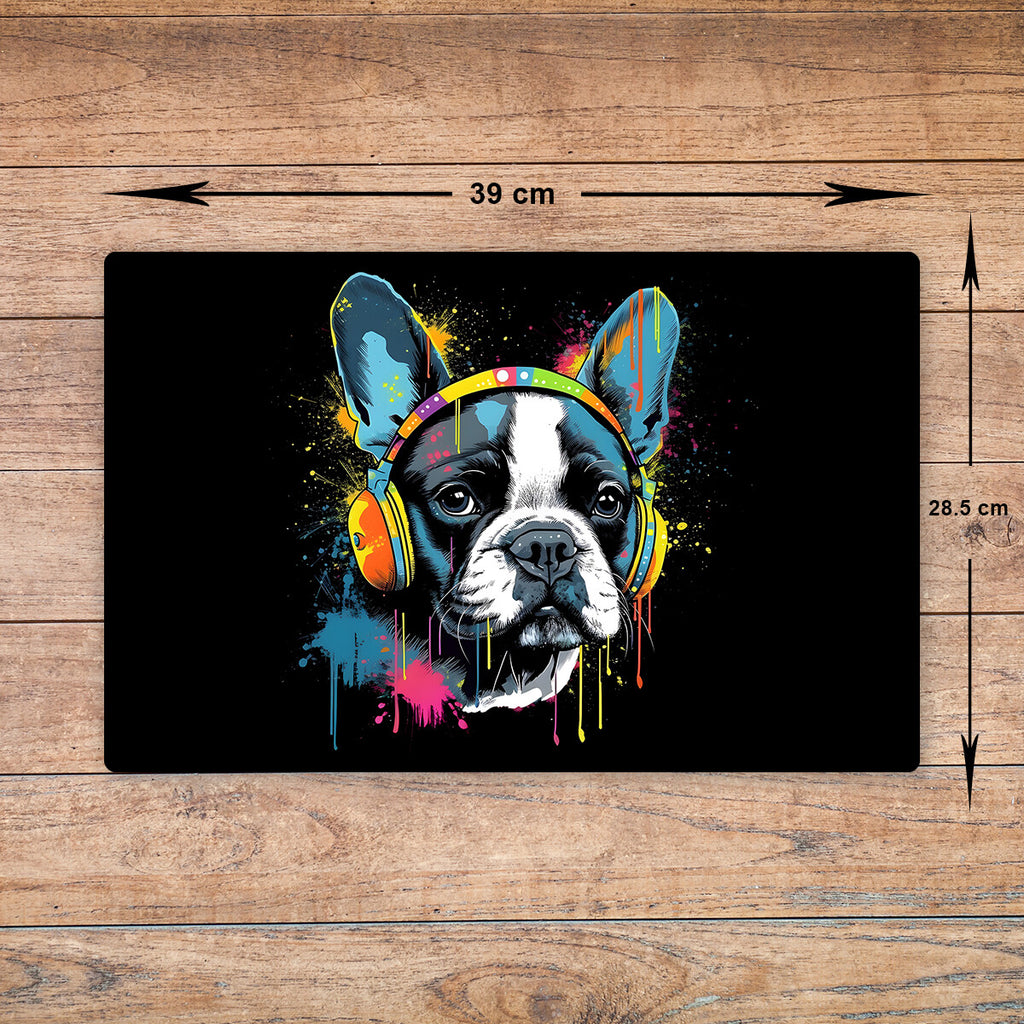Boston Terrier Chopping Board Glass - Cutting Board Kitchen Worktop Saver