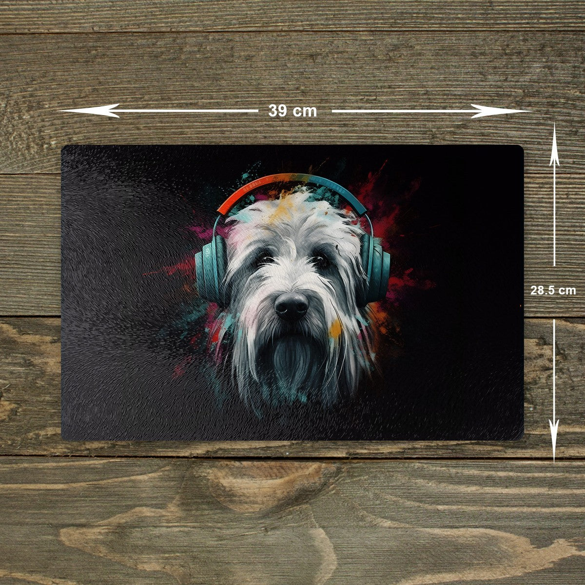 Old English Sheepdog Chopping Board Glass Cutting Board Kitchen Worktop Saver A3