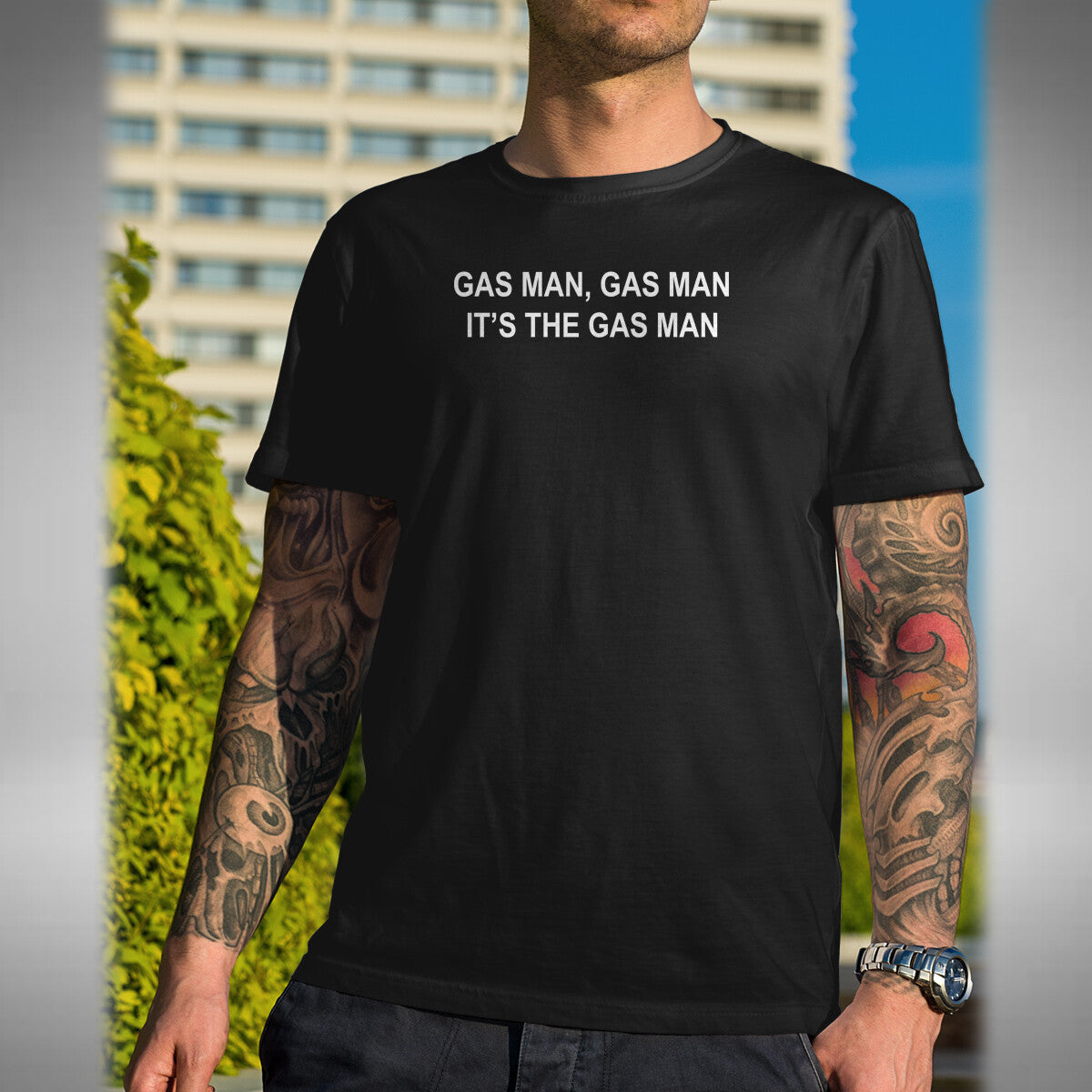 It's The Gas Man T-Shirt - Funny Bottom inspired British Comedy