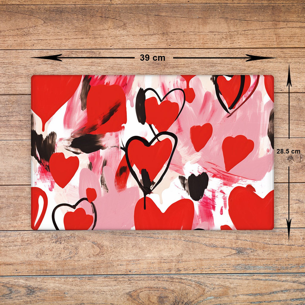 Love Heart Glass Chopping Board - Cutting Board Worktop Saver Valentine's Day 08