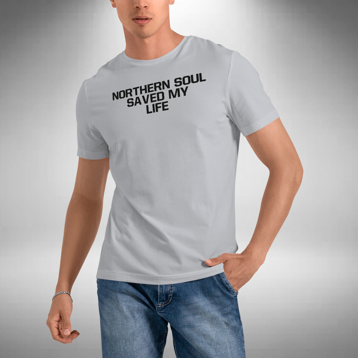 Norther Soul Saved My Life Men's T-Shirt Blues Mod Twisted Wheel Wigan Casino