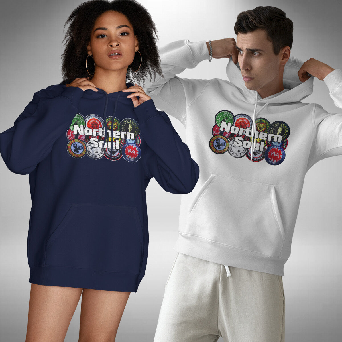 Northern Soul Adult Hoodie - Twisted Wheel Wigan Casino Music Blues