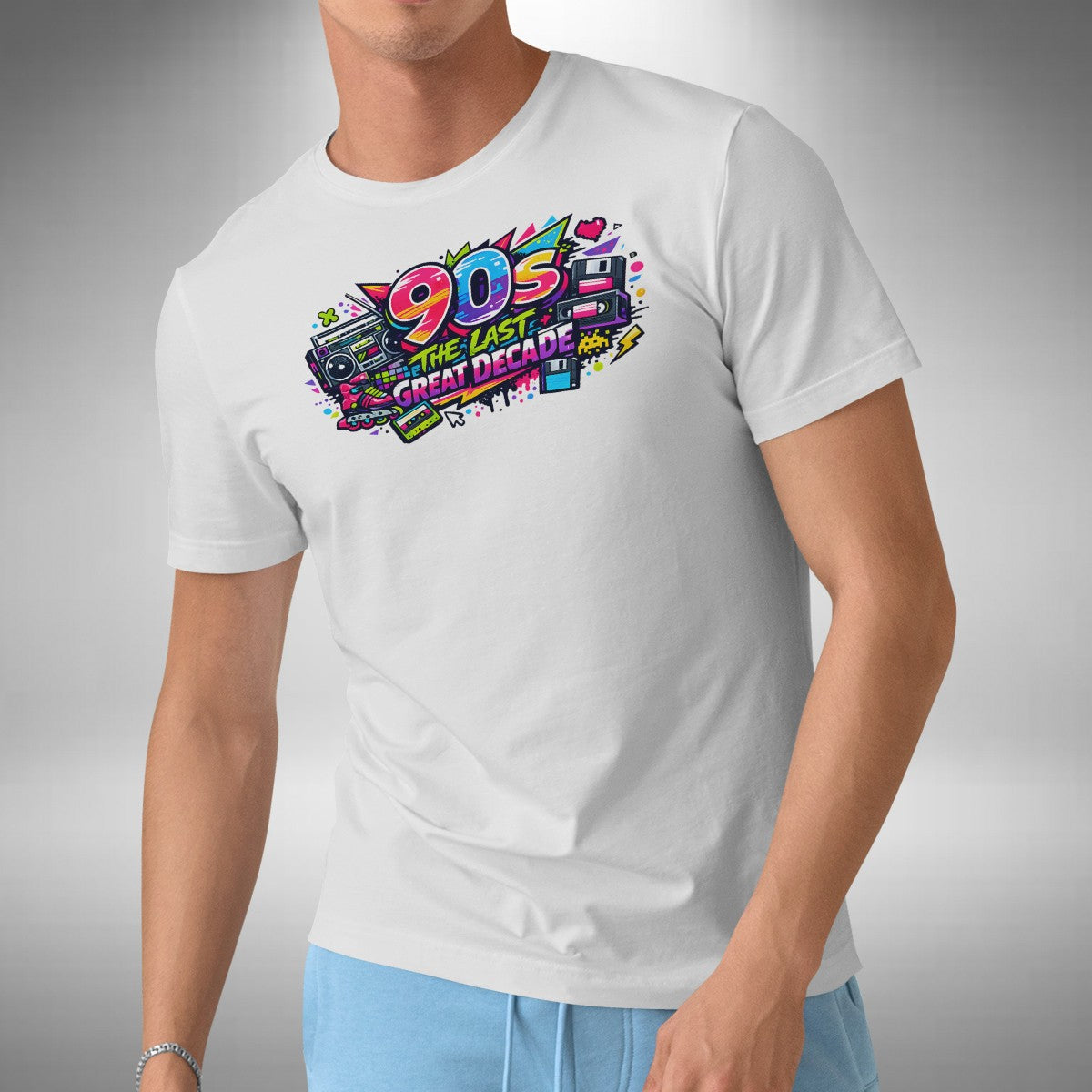 90's Mens T-Shirt - The Last Great Decade Dance Music Lover