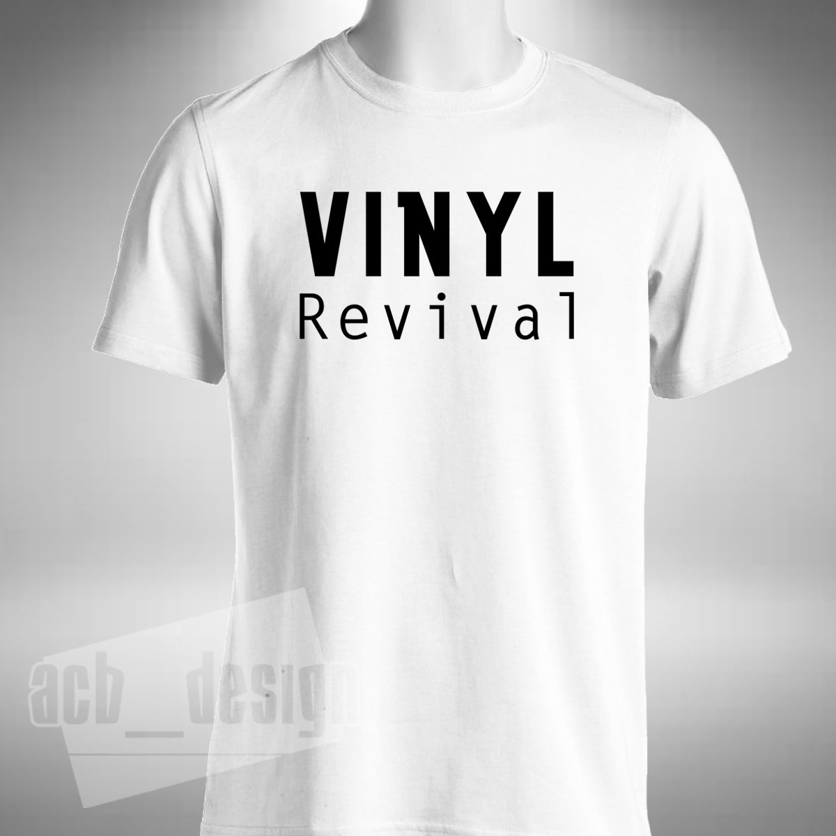Vinyl Revival T-Shirt 12" Record Turntable Classic Retro Music Small to 5XL