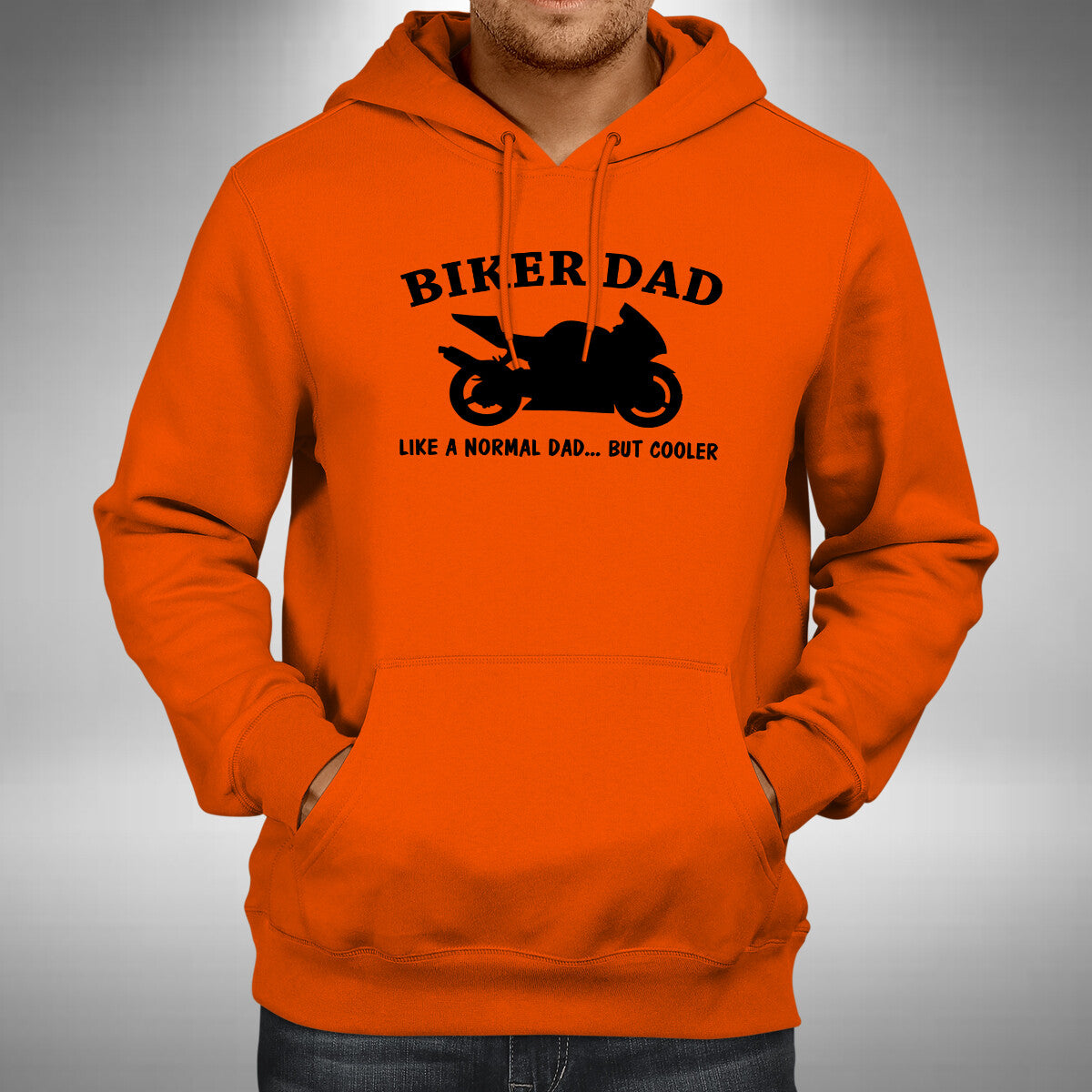 Biker Dad Adult Hoodie Superbike Motorbike Bikes Fathers Day Christmas Gift