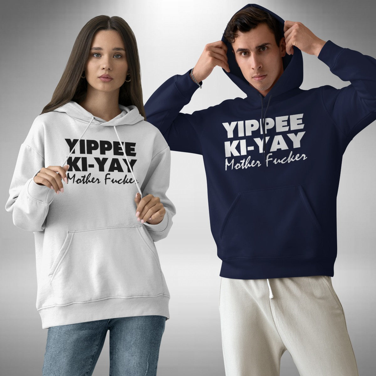 Yippee Ki Yay Adult Hoodie Funny Die Hard Inspired Movie Willis Small to 3XL