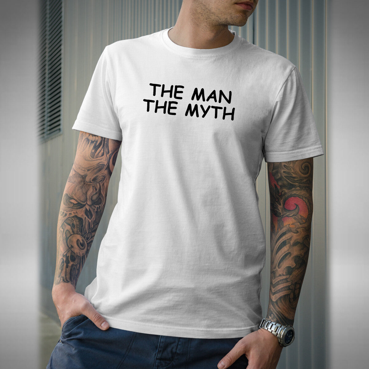 The Man The Myth Mens T Shirt Funny Fathers Dad Christmas Office Gift