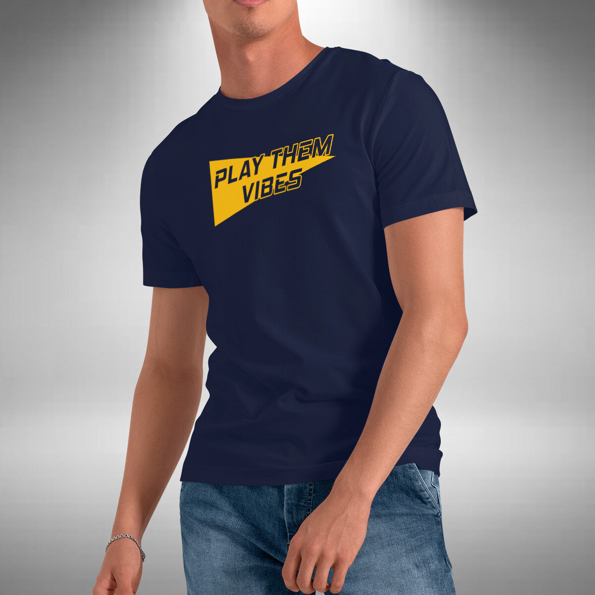 Play Them Vibes T-Shirt Funny Clubbing Rave Festival DJ Producer Small to 5XL