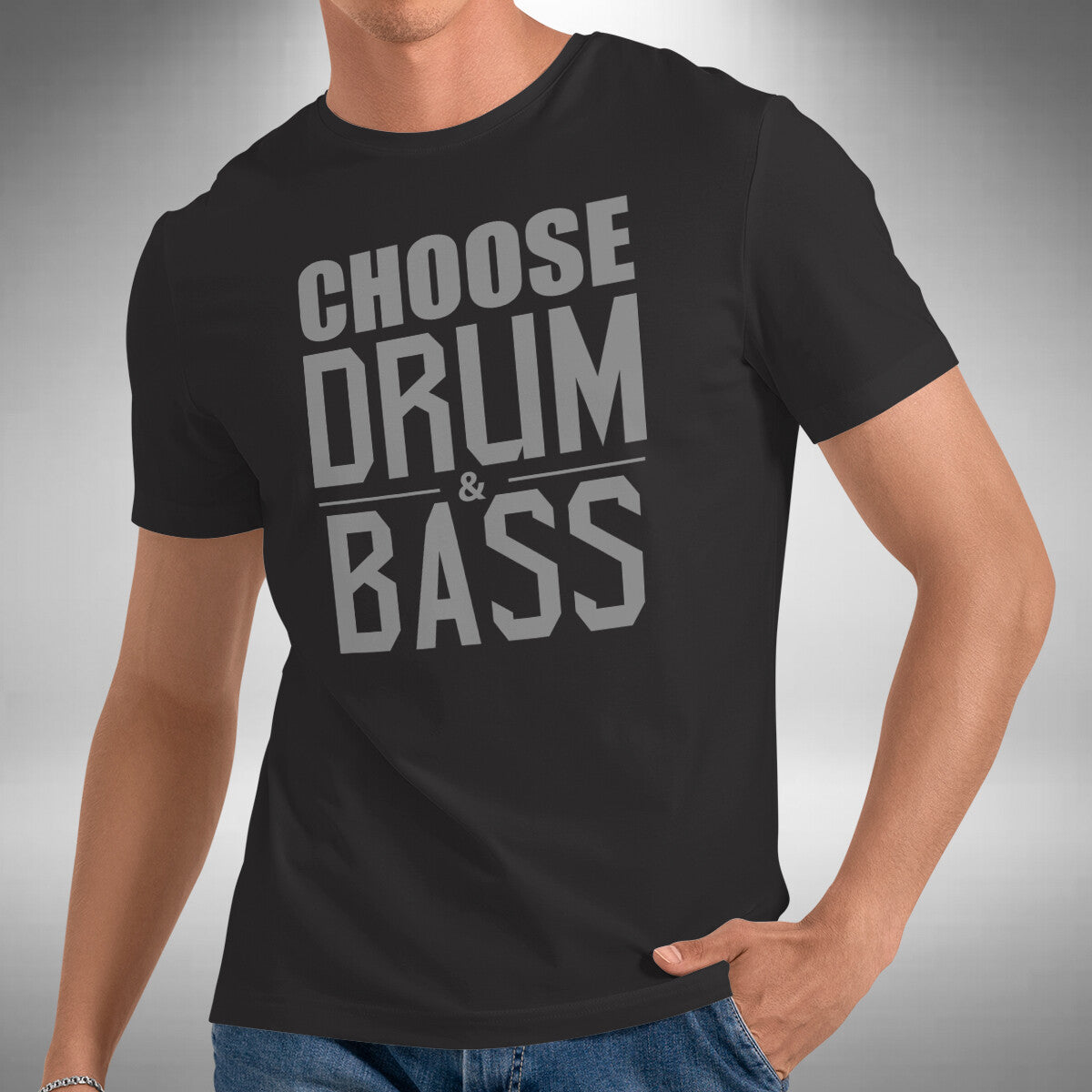 Choose Drum & Bass T-Shirt - Funny Junglist DNB Massive Old Skool