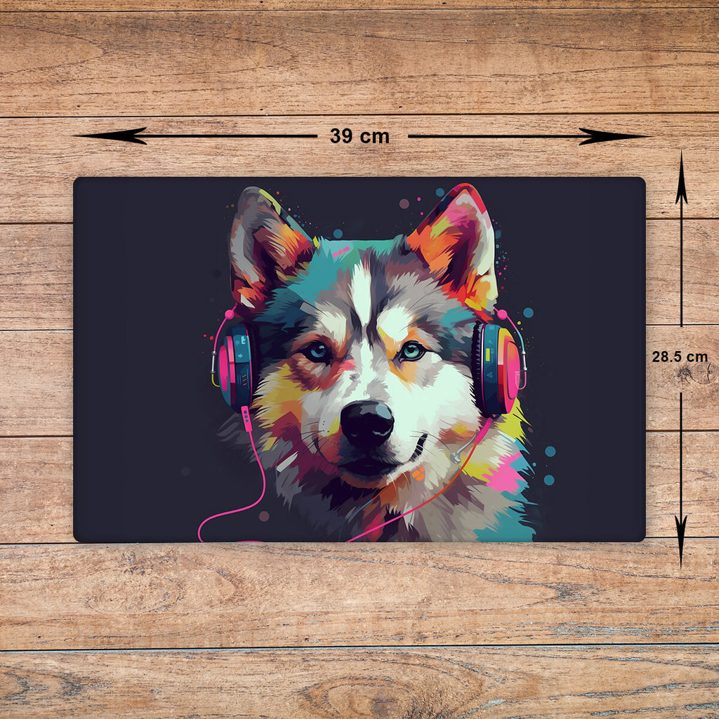 Alaskan Malamute Glass Chopping Board - Cutting Board Worktop Saver Large A3