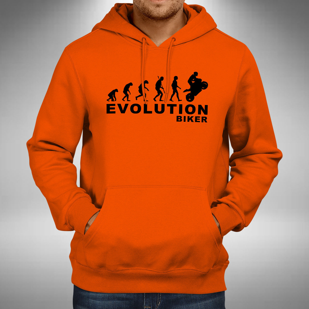 Biker Evolution Adult Hoodie Superbike Motorbike Bikes Road Bike Biker Race