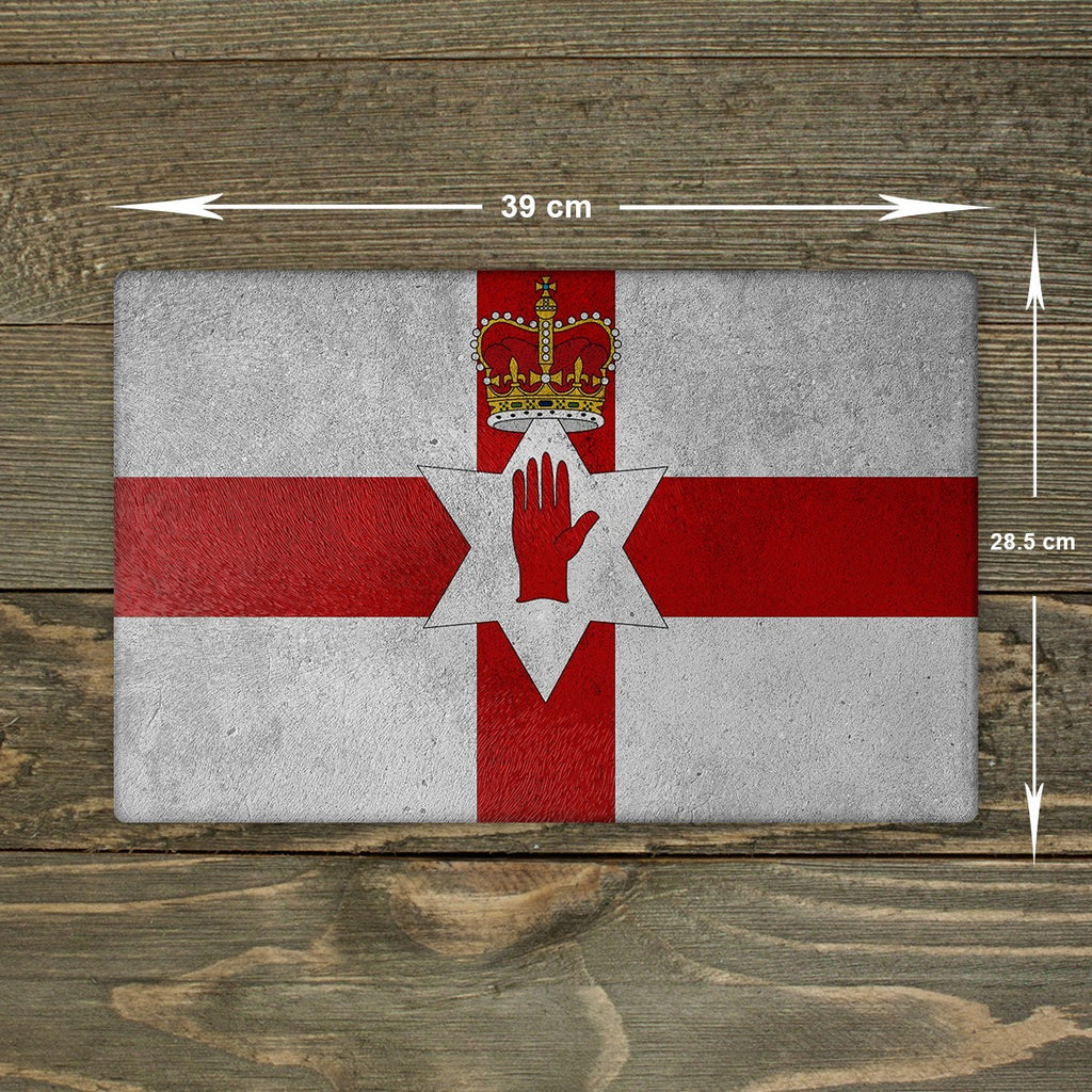 Northern Ireland Glass Chopping Board - Cutting Board Worktop Saver Brit