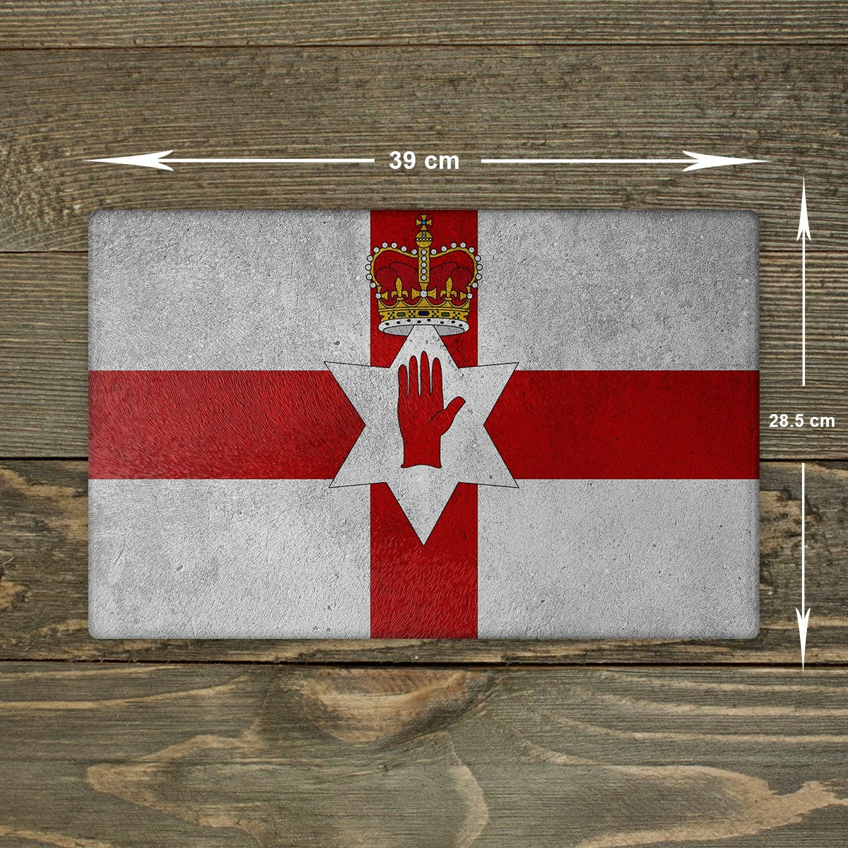 Northern Ireland Glass Chopping Board - Cutting Board Worktop Saver Brit