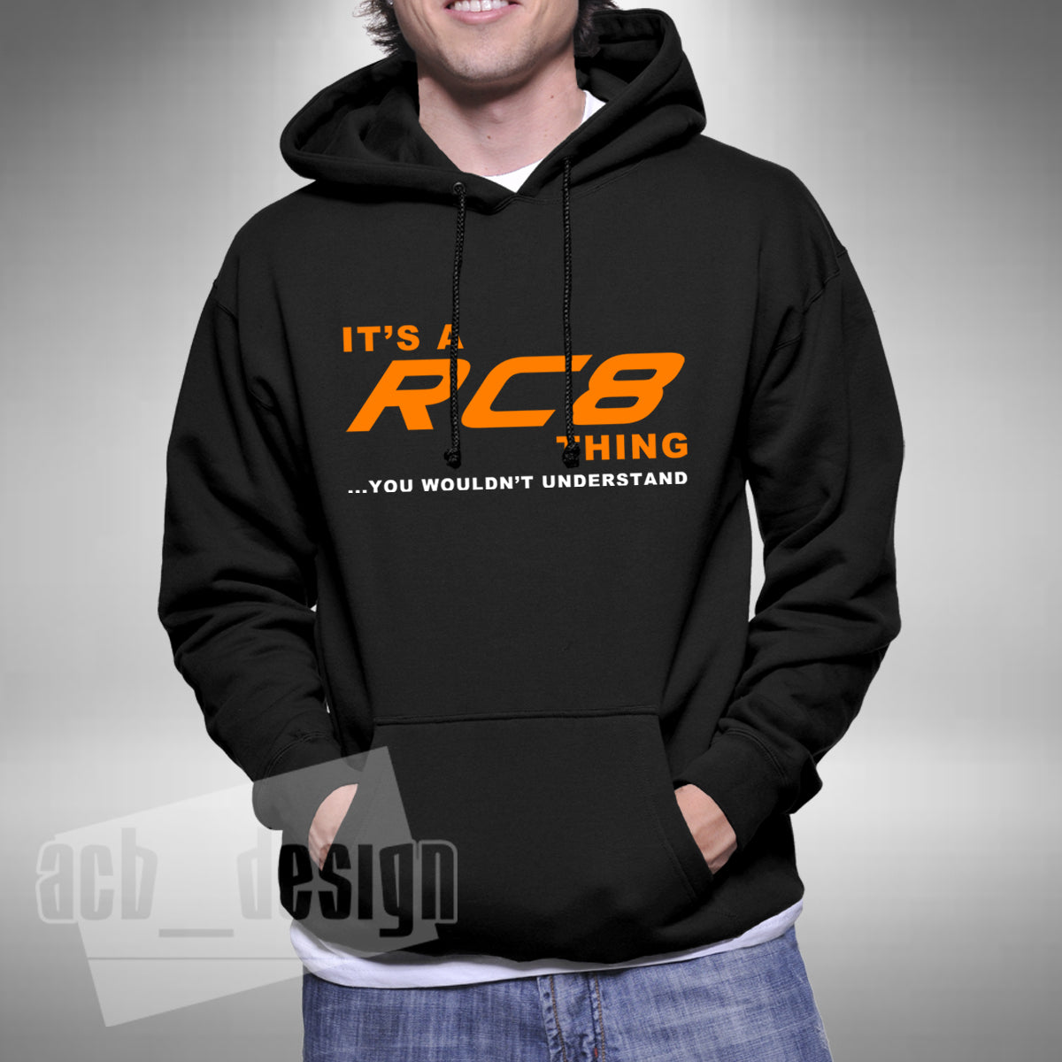 RC8 Adult Hoodie Superbike Motorbike Bikes Road Bike Biker Race