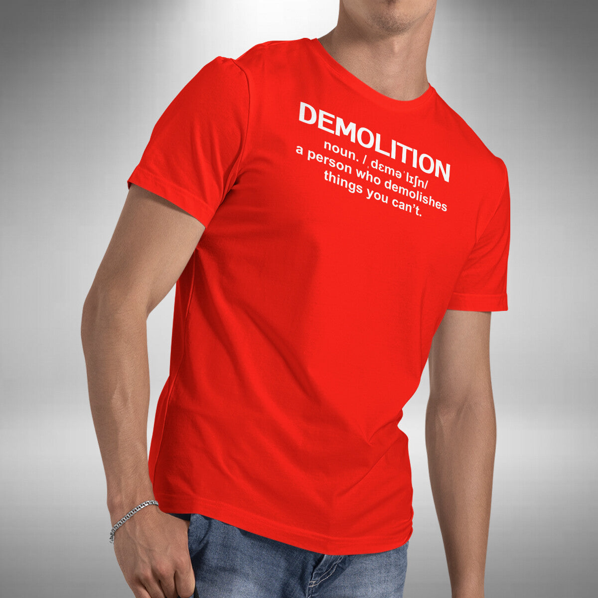 Demolition Noun T-Shirt Funny Work Trade Birthday Christmas Gift Small to 5XL