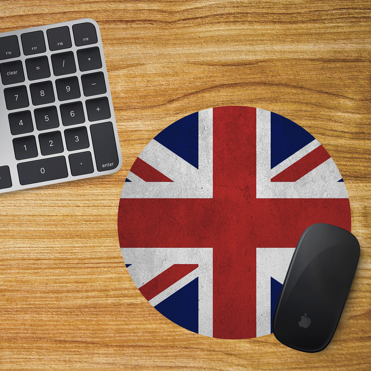 Union Jack Round Mouse Mat / Pad Union Flag