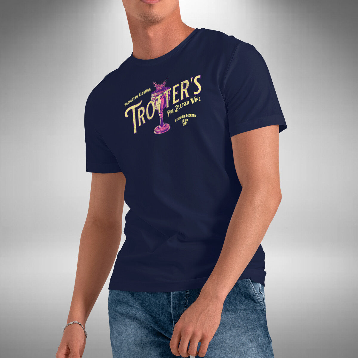 Trotters Wine T-Shirt - Pre-Blessed Only Fools and Horses Inspired