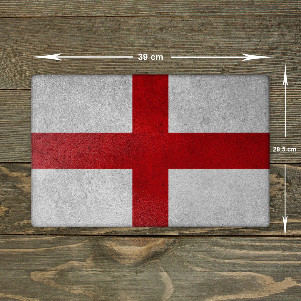 England Glass Chopping Board - Cutting Board Worktop Saver Large A3 Size