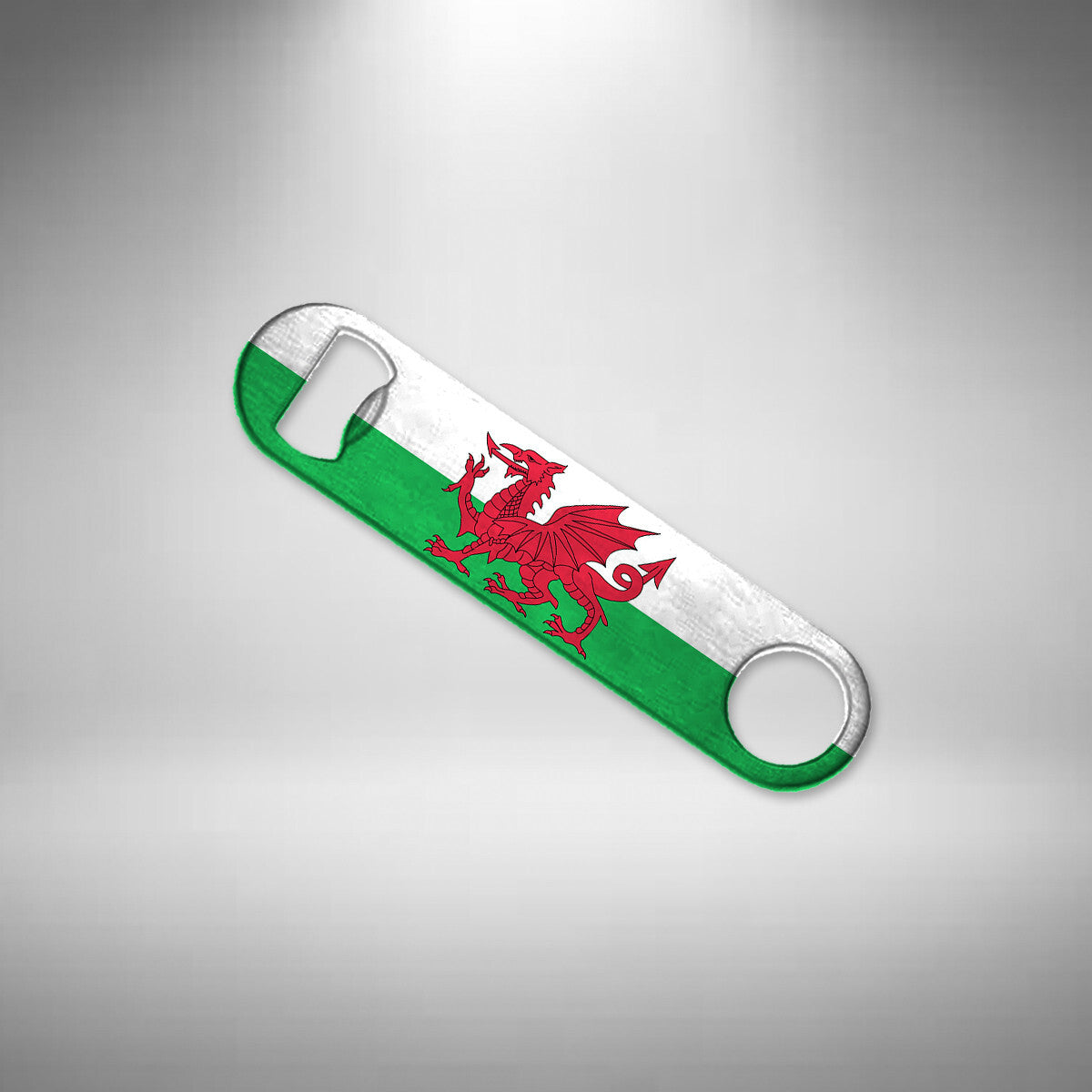 Wales Flag Bottle Opener Stainless Steel Bar Blade Speed Double Sided Print