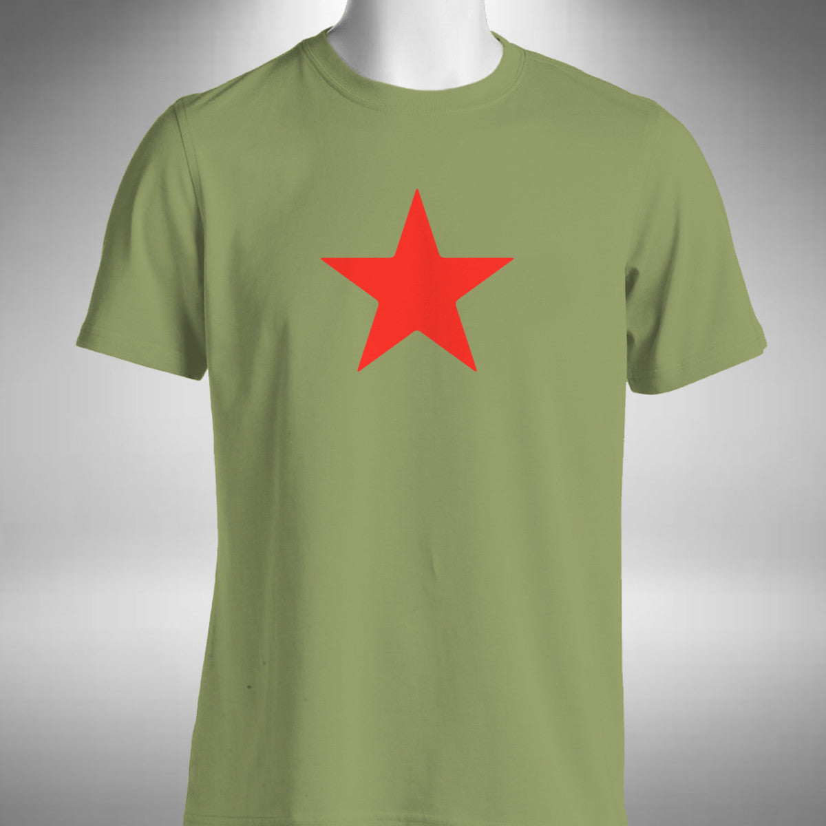 Red Star T-Shirt Soviet Communist Retro Political Small to 5XL