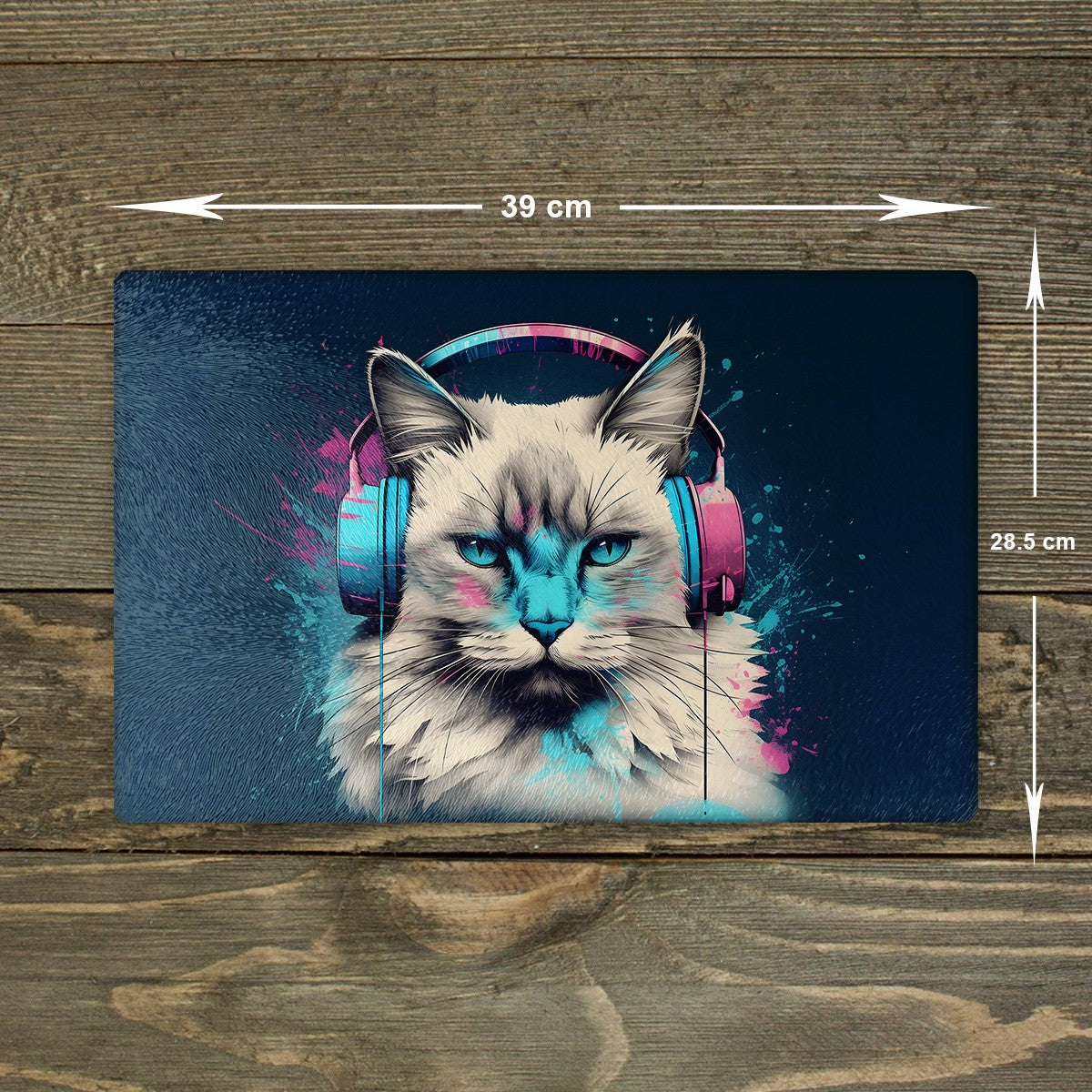 Ragdoll Cat Chopping Board Glass Cutting Board Kitchen Worktop Saver Size A3