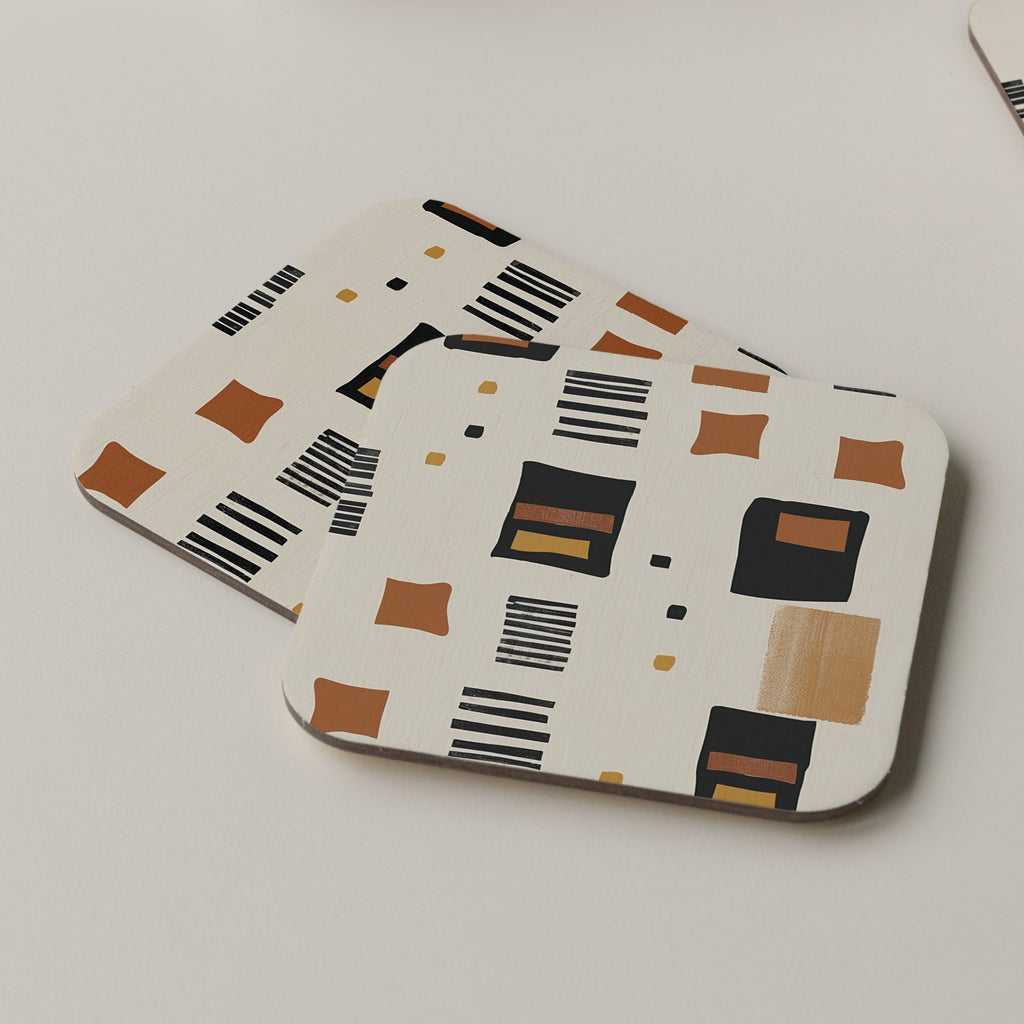 African Pattern Coaster Drinks Tea Coffee 06