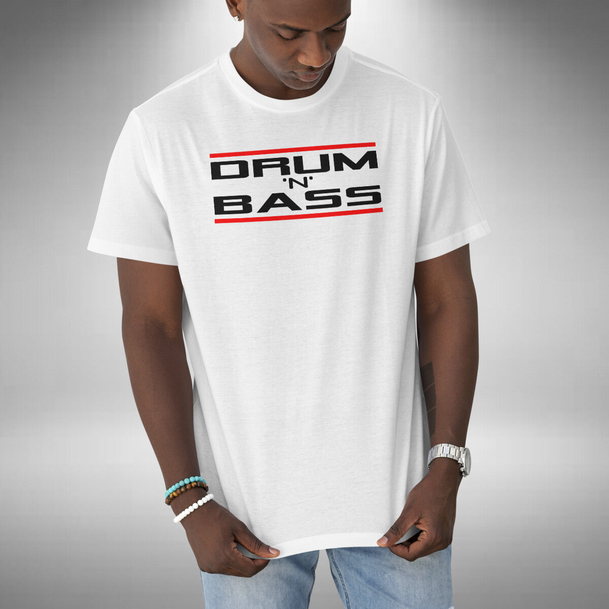 Drum & Bass Men's T-Shirt Funny RUN DMC Inspired Clubbing Rave DJ Small to 5XL