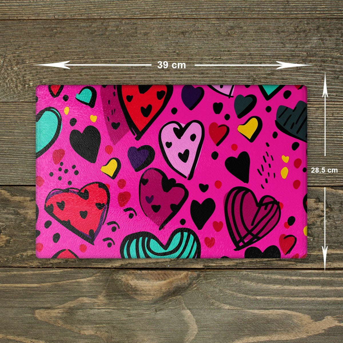 Love Heart Glass Chopping Board - Cutting Board Worktop Saver Valentine's Day 05
