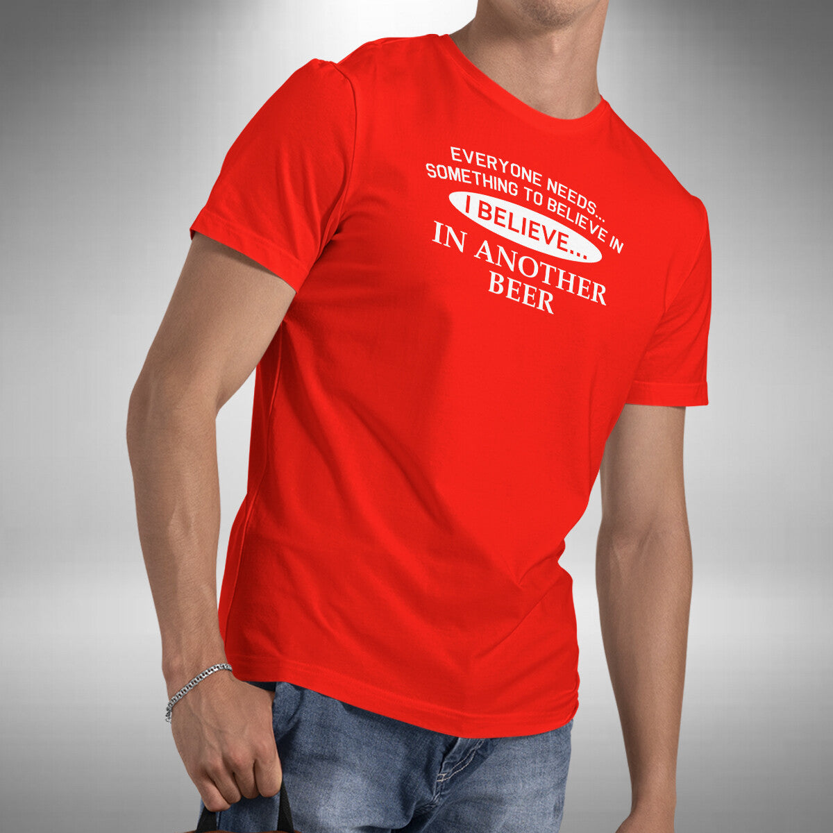I Believe In Another Beer T-Shirt Funny Christmas Gift Small to 5XL