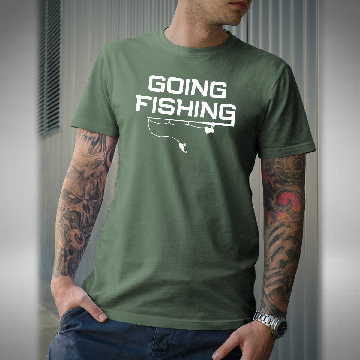 Going Fishing Men's T-Shirt Funny Fishing Carp Pike Angler Baiter Small to 5XL