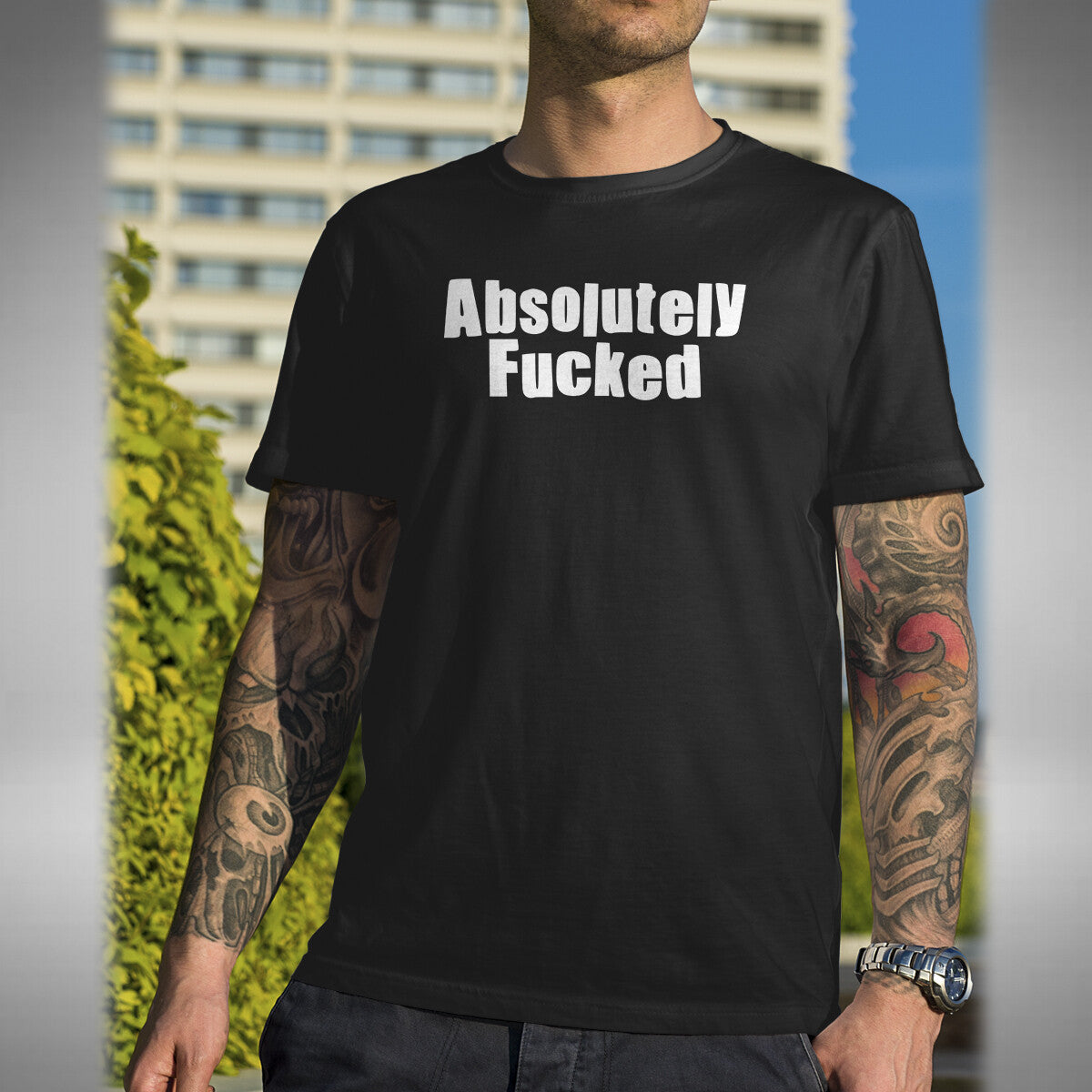 Absolutely F~ ked T-Shirt - Funny Old Skool Raver Inspired Club Wear