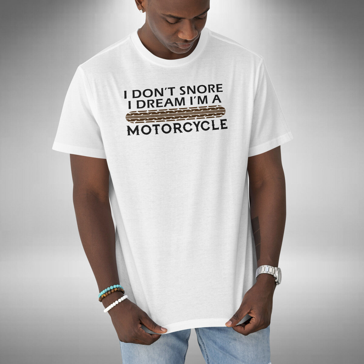 I Don't Snore I Dream I'm A Motorcycle Men's T-Shirt Funny Bike Biker