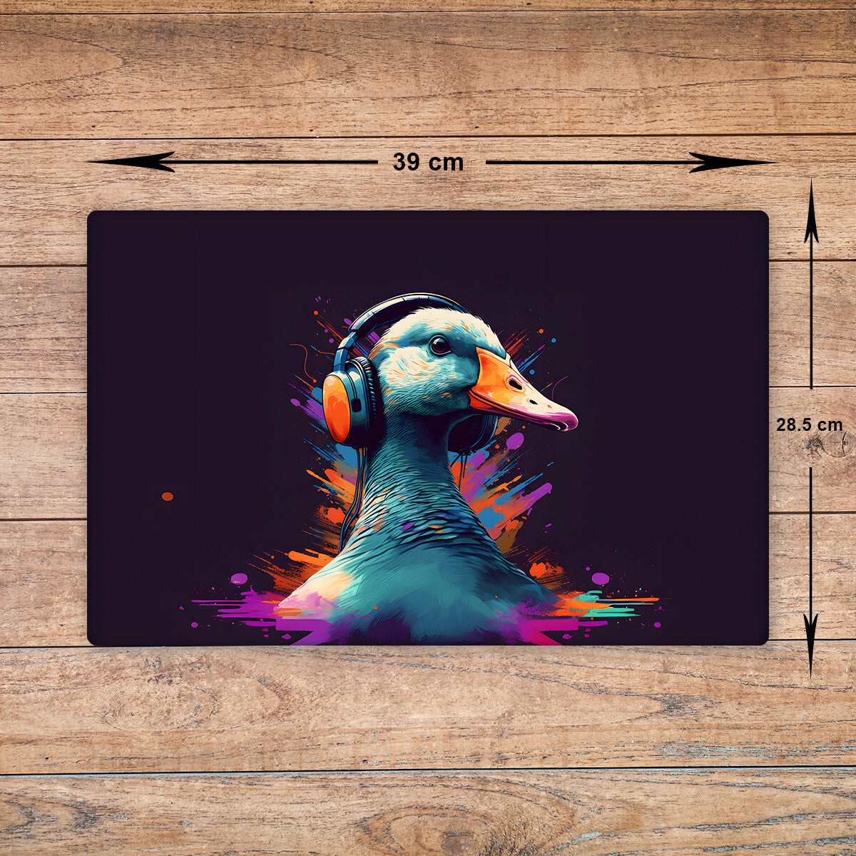 Duck Chopping Board Glass - Cutting Board Kitchen Worktop Saver Large Size A3
