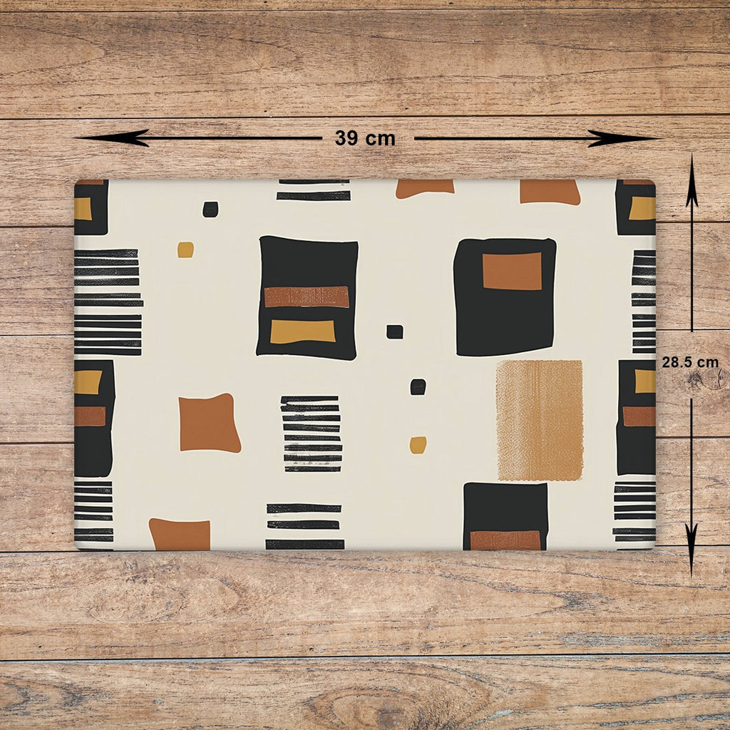 African Pattern Glass Chopping Board - Cutting Board Worktop Saver Africa 06